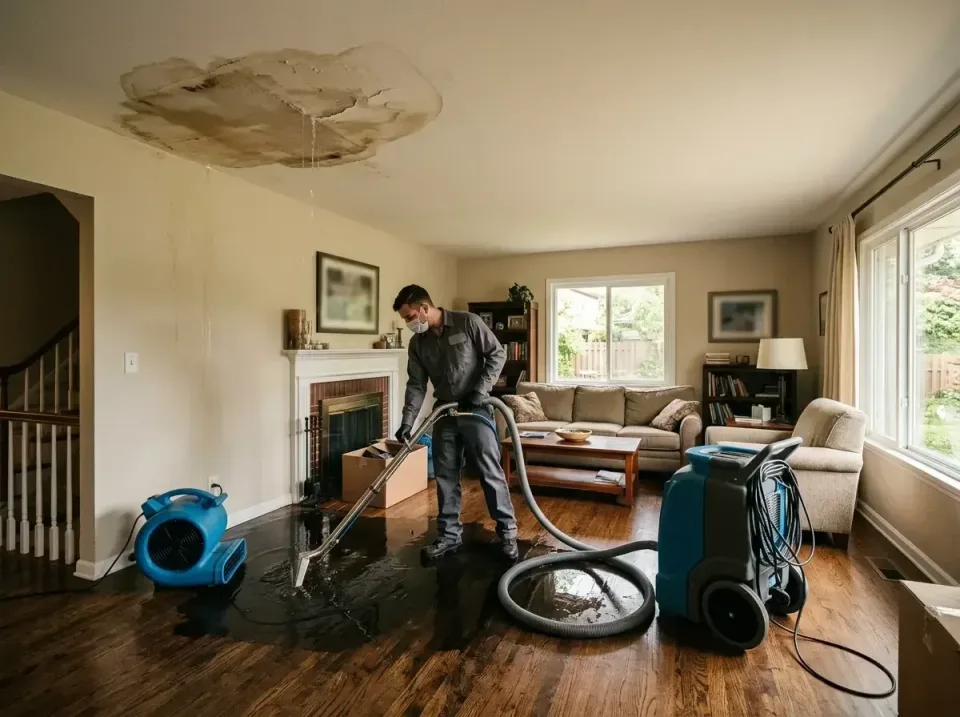 attic-pipe-burst-ceiling-drip-008 — frequently asked questions, Water Damage Restoration & Carpet Care in Country Lake Estat…
